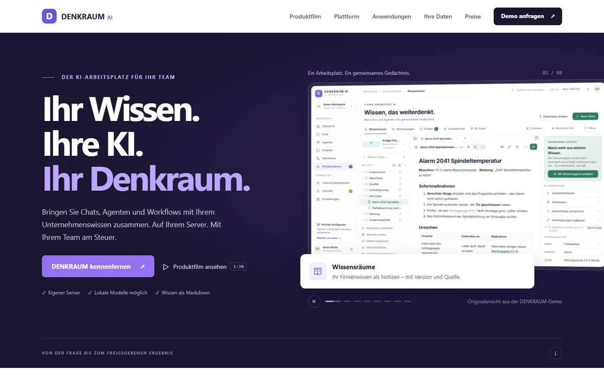 Einblick in DENKRAUM AI