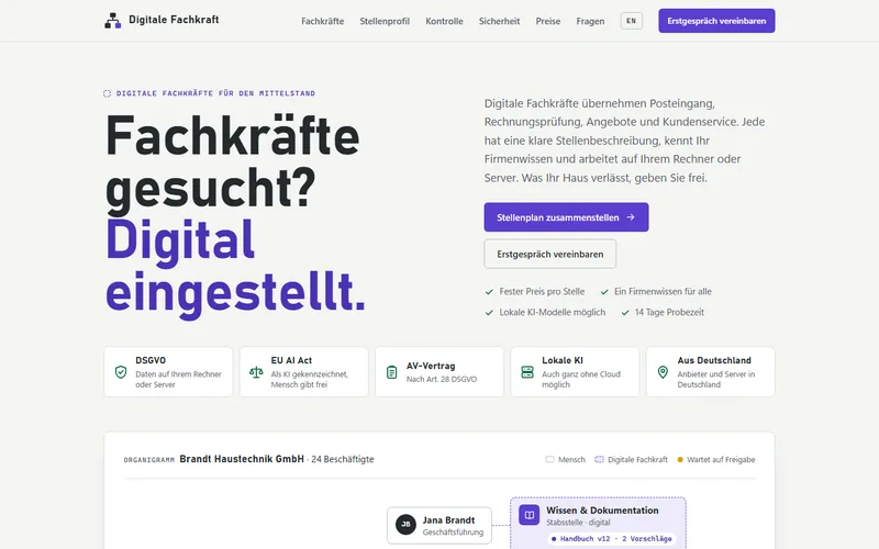 Einblick in Digitale Fachkraft
