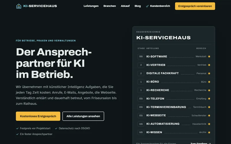Einblick in KI-Servicehaus