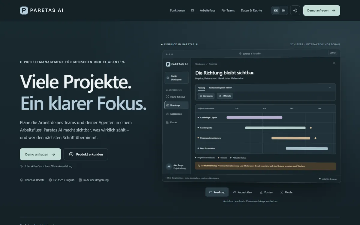 Einblick in PARETAS AI