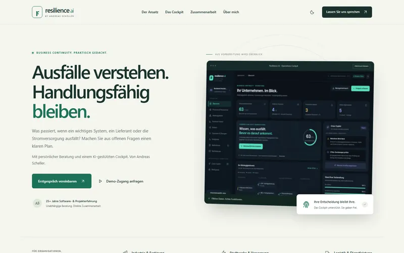 Einblick in Resilience AI